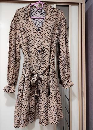 Платье, платье shein леопардовый принт. стан идеальное.