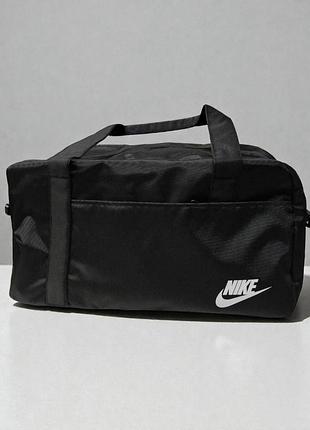 Дорожня спортивна сумка чорна nike, сумка чоловіча в спортзал
