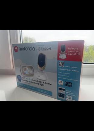 Motorola comfort45 connect — відеоняня з wi-fi та hd-відео, відеогляд за дитиною , камера з відео підключення з телефону портативна надійна