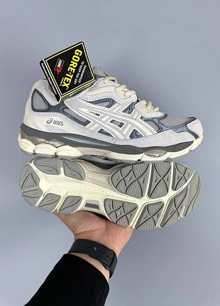 ❄️ asics gel-nyc beige grey (gore-tex) - ваші улюблені асікс на гортексі (водонепроникні)
