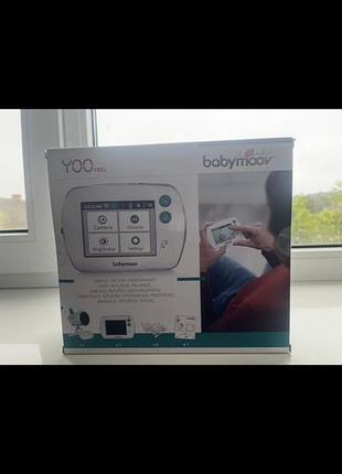 Камера відеонагляду за дитиною , відеоняня baby moov,250 м радіус дії , поворотна з нічним баченням , кольоровий екран 9 см,радіоняня нова сенсорна