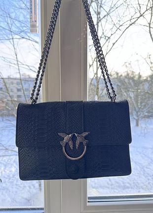 Сумка з натуральної шкіри,на ланцюжку. ланцюжок регулююється