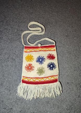 Шерстяная сумка pachamama ручной работы (экодор) в стиле бохо