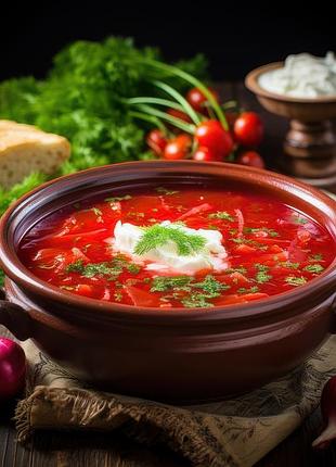 Алмазная мозаика "борщ", 20*20см, на рамке, в кор. 21*21*2,5см, тм dreamtoys