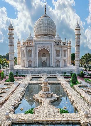 Алмазная мозаика "тадж-махал - символ вечной любви", 30*40см, на рамке, в кор. 31*41*2,5см, тм dreamtoys