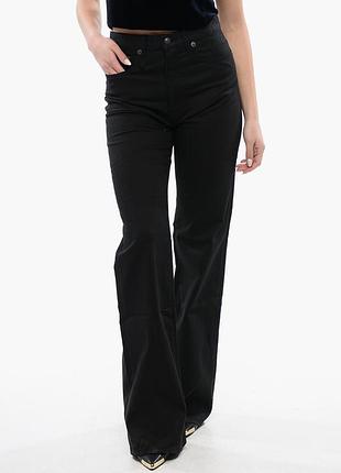 Брендовые черные джинсы палаццо клеш с высокой талией cubus, 36 размер.