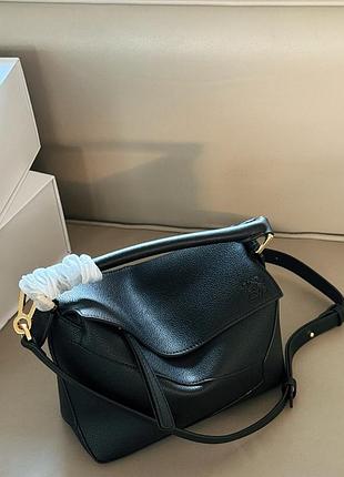 Сумка шкіряна в стилі loewe puzzle 18*10см лоеве