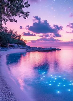 Алмазна мозаїка "чарівність заходу сонця", 30*40см, на рамці, в кор. 31*41*2,5см, тм dreamtoys