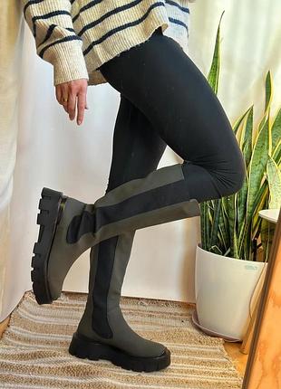 Чоботи чеслі жіночі tamaris , 39-й розмір, зверху еко шкіра, всередині флісова підкладка