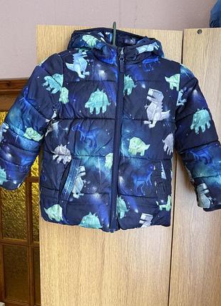Тепла курточка на хлопчика 110