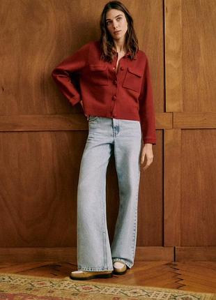 Шикарний кардиган, кофта з мериносовоі вовни sezane, оригінал