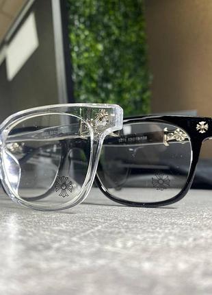 Окуляри chrome hearts чорні 8