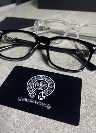 Окуляри chrome hearts чорні 2