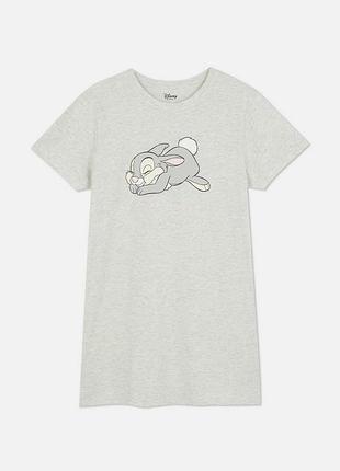 Ночнушка платья с зайчиком десны