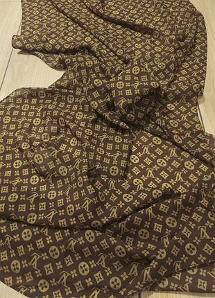 Шарф шаль louis vuitton материал шелк + шерсть