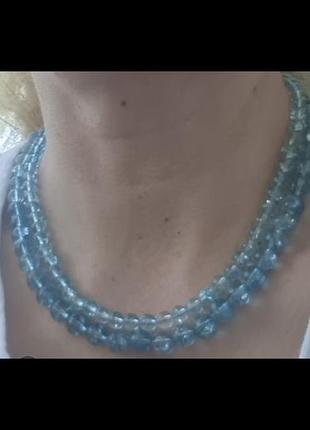 Бусы намисто камень топаз