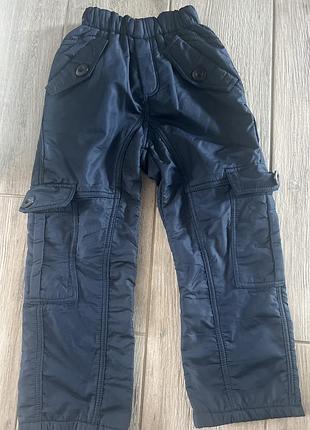 Штани зимові демісезон утеплені фліс довжина 67см