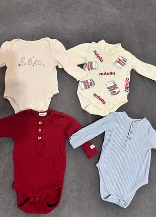 Детские боди, набор боди 3-6 мес