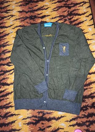 Кофта кардиган bunker mentality m шерсть 💯