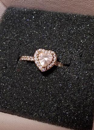 Каблучка "блискуче серце" pandora