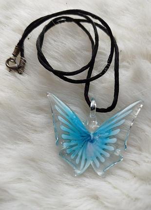 Підвіска метелик, муранське скло.