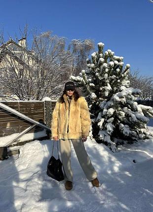 Натуральная шубка лиса