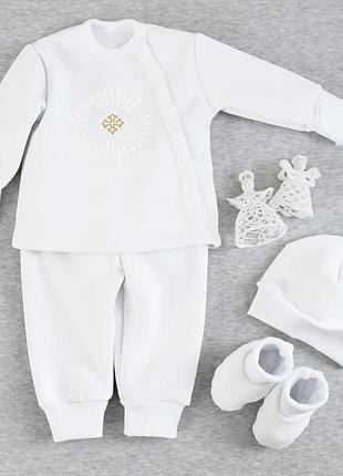 Теплый костюм на крестины для новорожденных деток от тм ladan