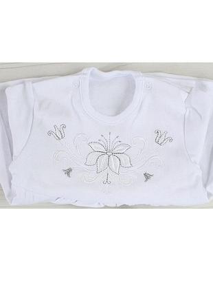 Одяг на хрестини дівчинці лілея срібна від тм ladan