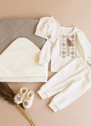 Комплект для хрещення хлопчика з крижмою від тм ladan