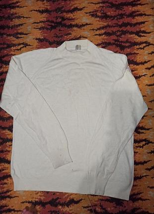 Кофта белая целая м, но есть пятна жёлтые, можно вывести
подмышки 68
длина 66
рукав от горловины 76