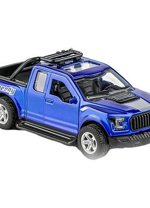 Машинка джип 1:32 металлическая инерционная со светом и звуком k175b6_blue