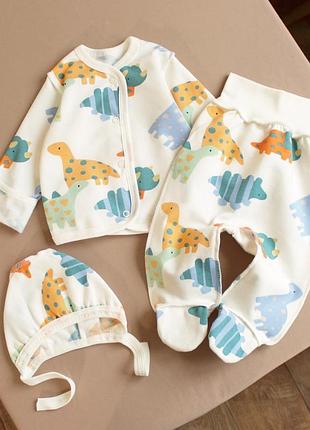 Теплый ясельный набор для малыша с начесом от тм ladan