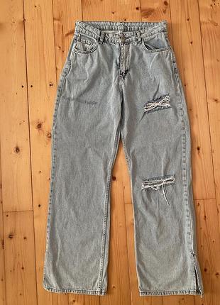 Джинси голубого кольорупалаццо 28 (m)