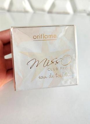 Miss o туалетна женская вода club prive oriflame орифлейм