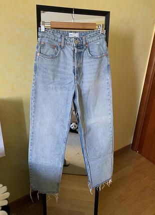 Блакитні джинси zara, 36 розмір.