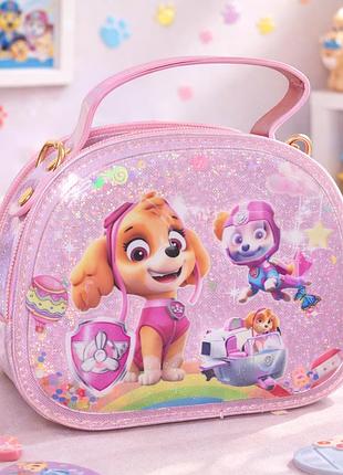 Дитяча сумочка "щенячий патруль" на 1 відділення з ручкою та довгим ремінцем на блискавці, 16х13х6см