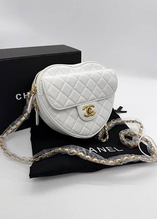 ❤️ sale !
chanel heart bag white / gold leather - премиум сумочка