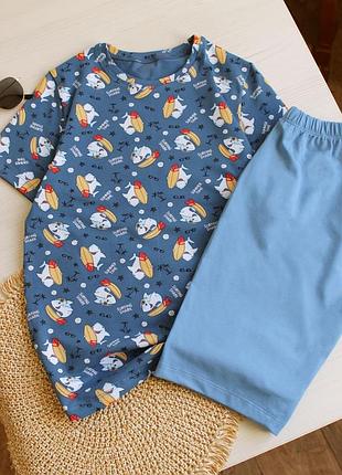 Костюм літній для хлопчика футболка з шортами від тм ladan