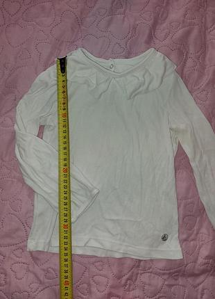 Белая кофта гольф с воротничком 3