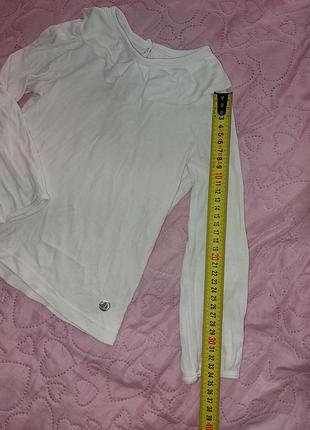 Белая кофта гольф с воротничком 5