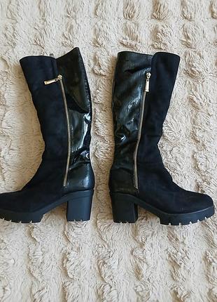 Женские меховые сапоги