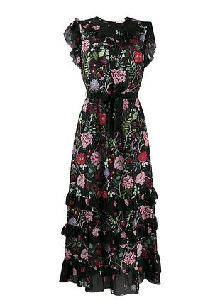 Гарне довге плаття, сукня з натурального шовку valentino red cherry blossom, оригінал