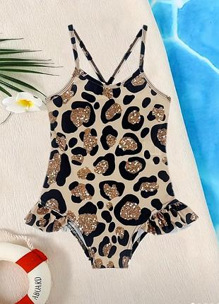 Слитный купальник на девочку 5-6 лет