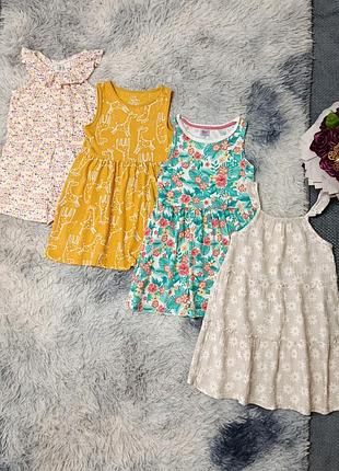Набір літня сукня плаття сарафан комбінезон дівчинці на 5-6 р