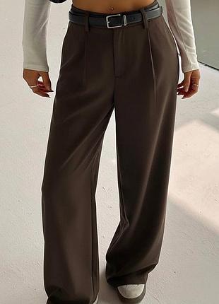 Жіночі стильні брюки на резинці костюмка різні кольори
