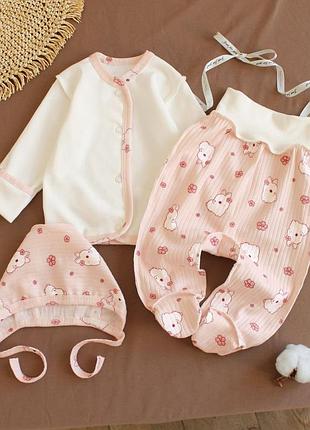 Комплект для новонародженої дівчинки у пологовий будинок від тм ladan