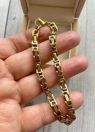 Браслет золотистий ланцюжок