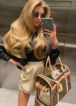 Сумка переноска шкіряна