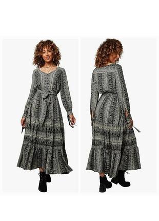 Прекрасна натуральна довга сукня великого розміру joe browns