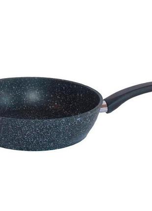 Сковорода антипригарна biol 280мм black stone глибока (28078р)